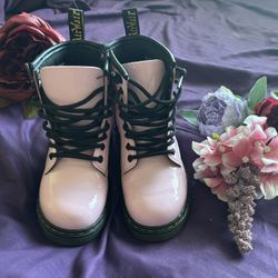 Pink Girls Dr Marten Boots