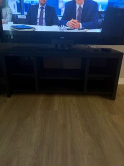 Black tv stand