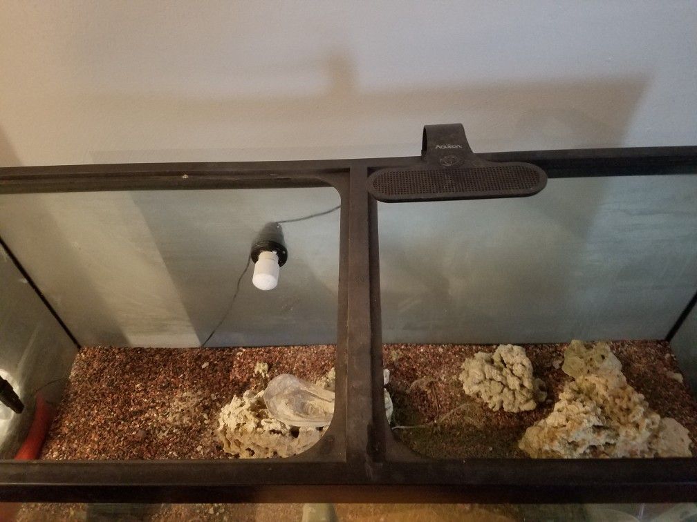 75 GALLON PRE DRILLED AQUARIUM W/ ACC