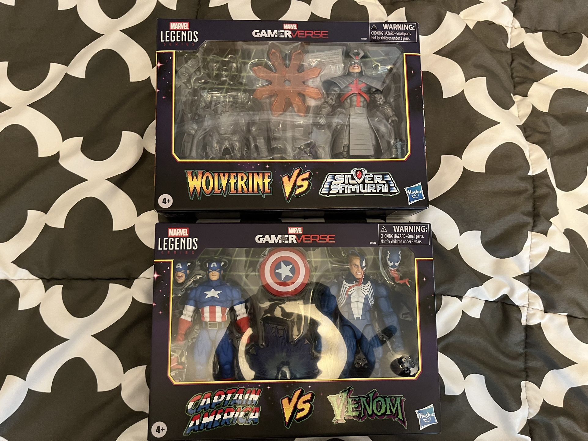 Marvel Legends Gamerverse Captain America vs Venom 2-pack and Silver Samurai