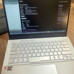 ASUS ROG Zephyrus 14" Gaming Laptop  -  White