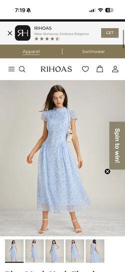Blue Floral Dress