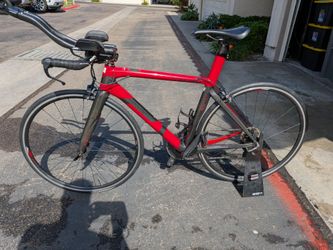 Carbon road bike /Triathlon Bike Red and Black