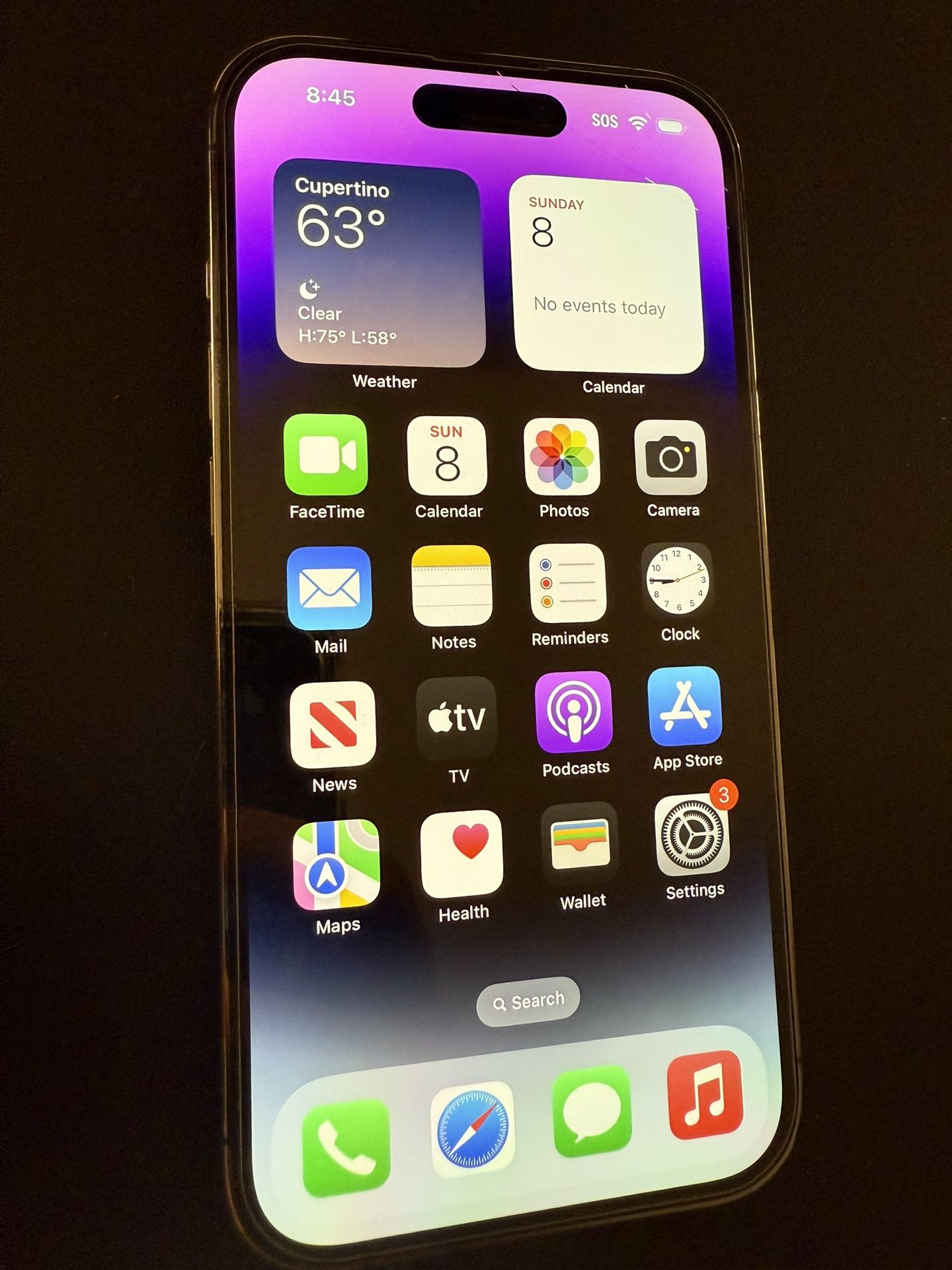 Unlocked iPhone 14 Pro Purple 128GB