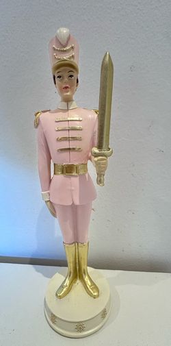 Pink Nutcracker Figurine 