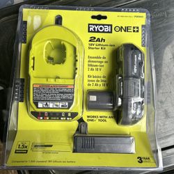 Ryobi Battery & Charger Kit (Brand New)