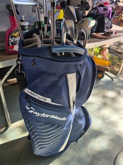TaylorMade Cart Lite Golf Bag with Clubs