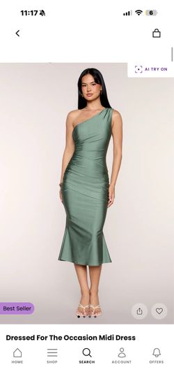 Sage green dress