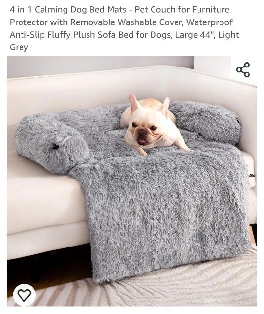 Large Calming Dog Couch Bed 45x37x7