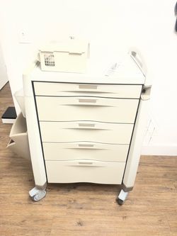 Capsa Healthcare Avalo Medical Procedure Medication Cart with Accessories