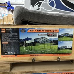 20Ft x 20Ft All-Steel Carport