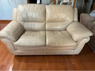 White love seat sofa