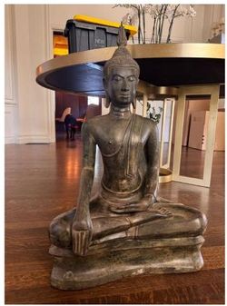 Large Thai Brass Buddha Statue 54"