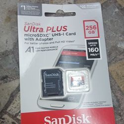 Scandisk ULTRA PLUS 256gb Micro SD With Adapter