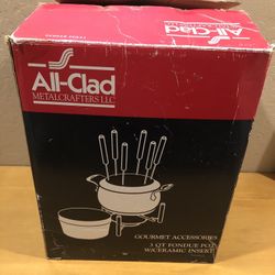 All-Clad 3 Qt Fondue Pot w/ Ceramic Insert #59936