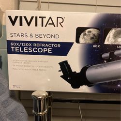 Vivitar 60X/120X Refractor Telescope 