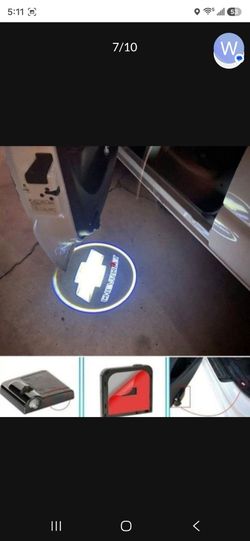 Set of 2 Chevrolet WIRELESS UNIVERSAL car door projector logo Lights SHIPPING AVAILABLE