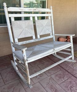 Vintage double rocker bench