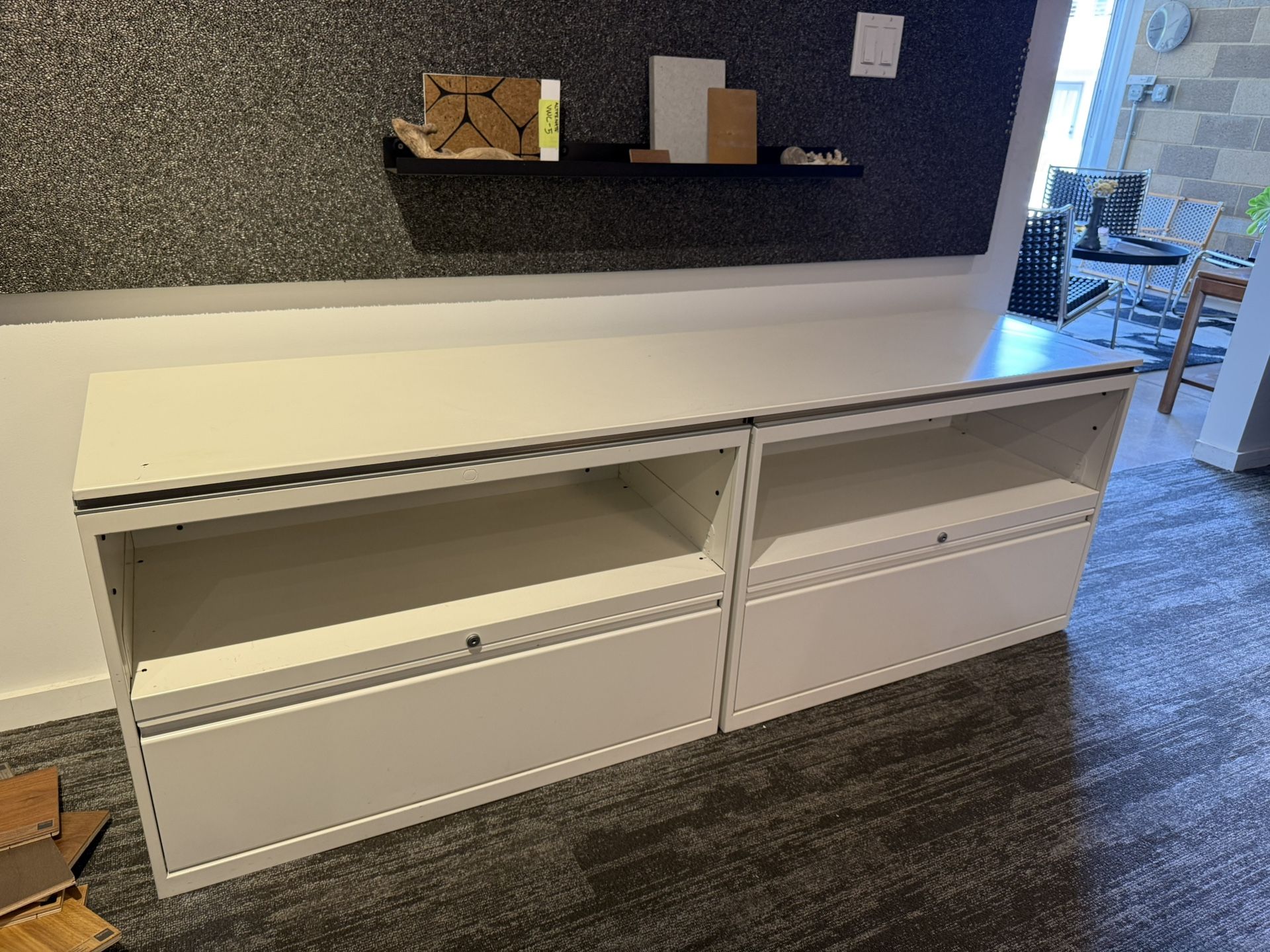 White Cabinet/ Desk Credenza