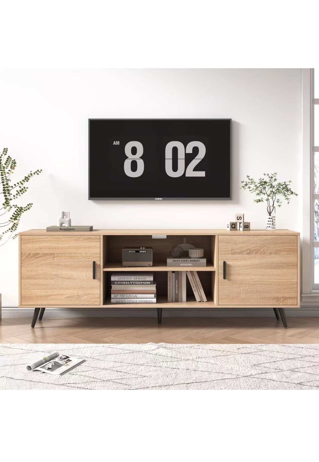 AUXSOUL Mid Century Modern TV Stand