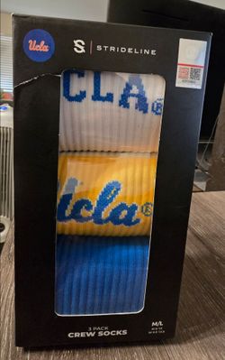 UCLA Strideline Crew Socks 3-Pack M/L