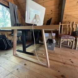 Standing Desk W/custom Modern Extension 