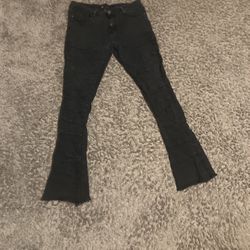 Black Stacked Jeans(Walea) Size 34