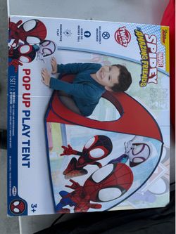 Spidey pop up play tent