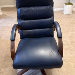 Leather desk chair