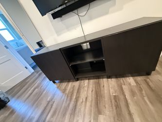 Black Wood Media Console