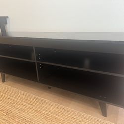 Modern Black TV Stand / Media Console – 59”