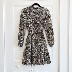 Rachel Zoe Paisley Belted Mini Dress – New with Tags, S/M