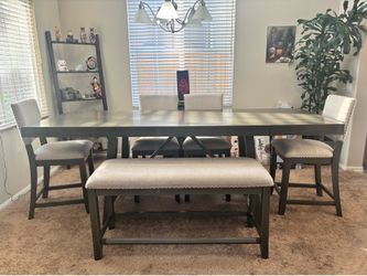 Table, Chairs, & bench