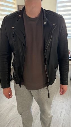 AllSaints men’s leather jacket M size