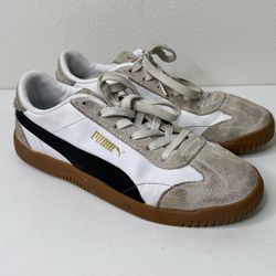 Puma Sneakers Women’s US 7 EU 39 White Suede Gum Sole Casual Shoes