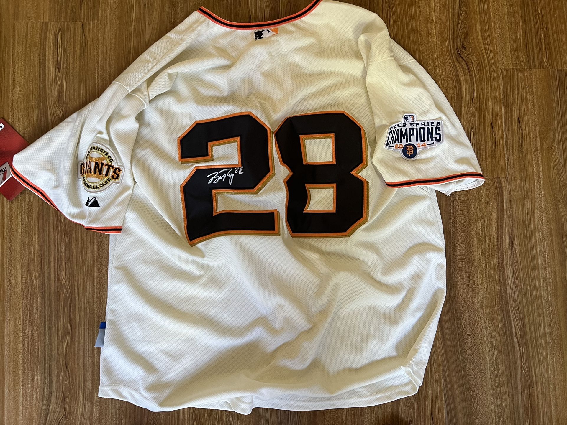 Buster Posey Autographed 2014 World Series Jersey for Sale in San Diego, CA  - OfferUp