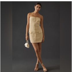 Anthropologie Eva Franco Tweed Mini Dress