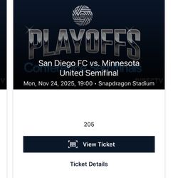 San Diego Football Club Semifinals Tickets 