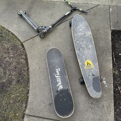 Skate Board, Long Board, Scooter