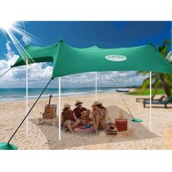 UMARDOO Family Beach Tent Canopy Sun Shade Portable