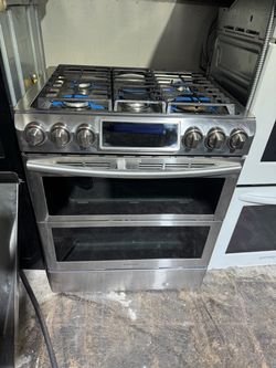 Samsung Stainless Steel Gas Range Double Oven