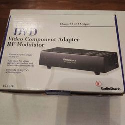 Radio Shack RF Modulator DVD Video Component Adapter 15-1214