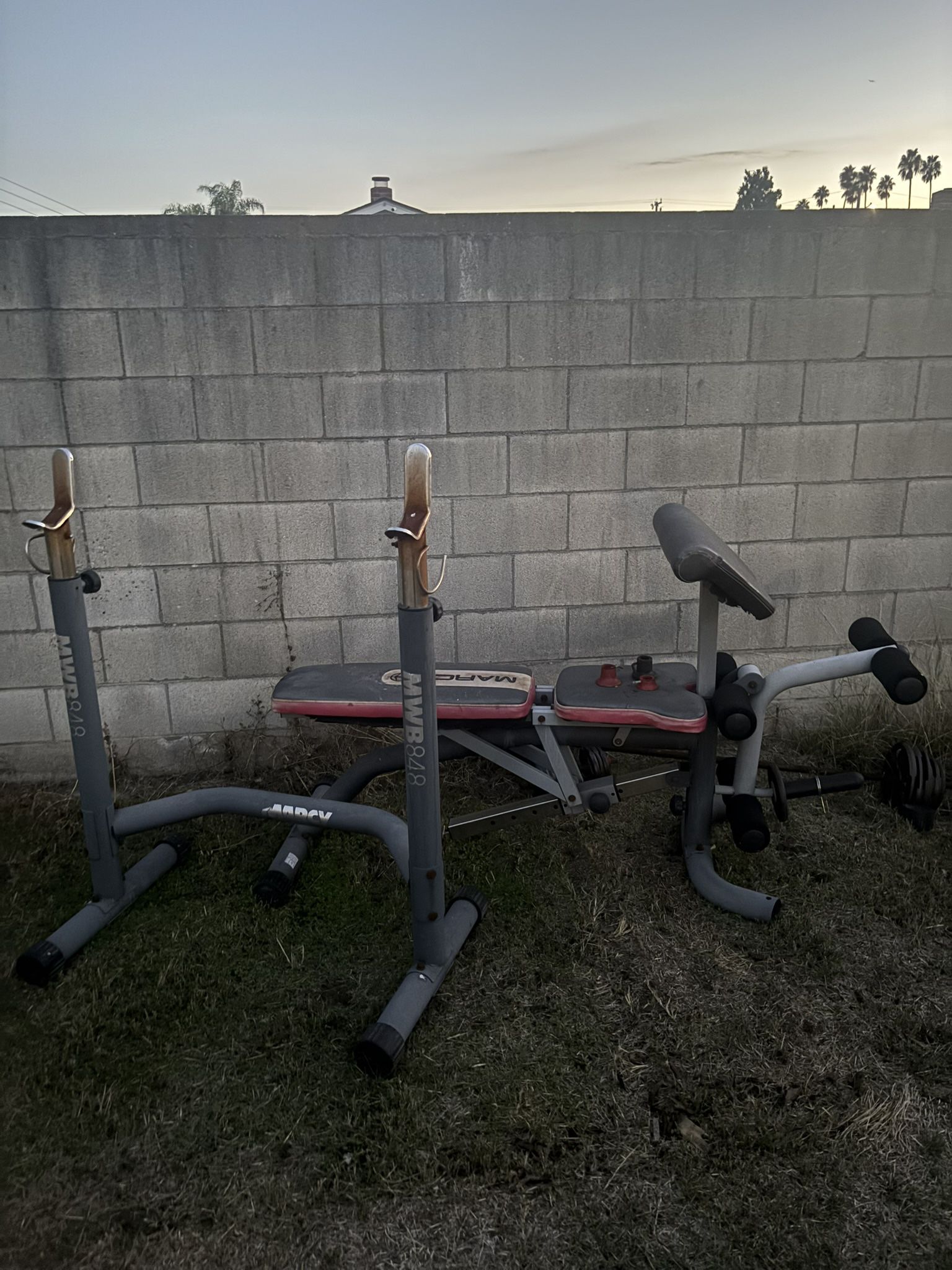 Bench Press With Bar And Weights