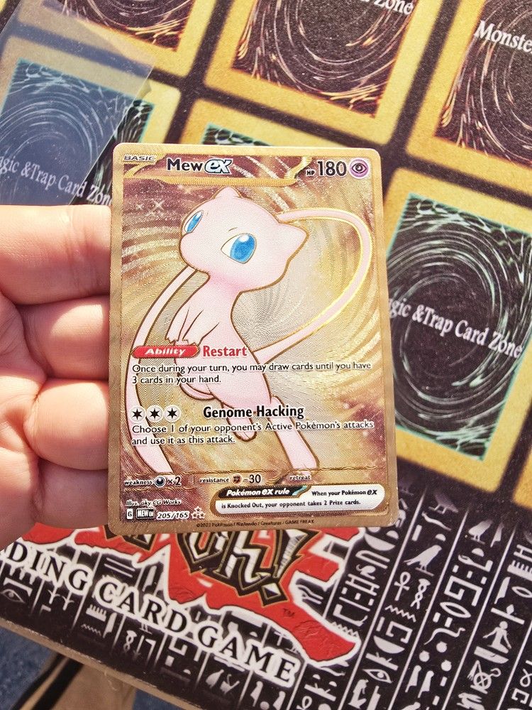 Pokemon TCG Mew ex Metal Trade for Pokémon Legends Arceus Mega Evolution Charizard ex
