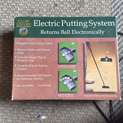 Electric putting practice golf