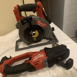 Milwaukee Hole Hawg And 7”1/4 Blede Circular Saw