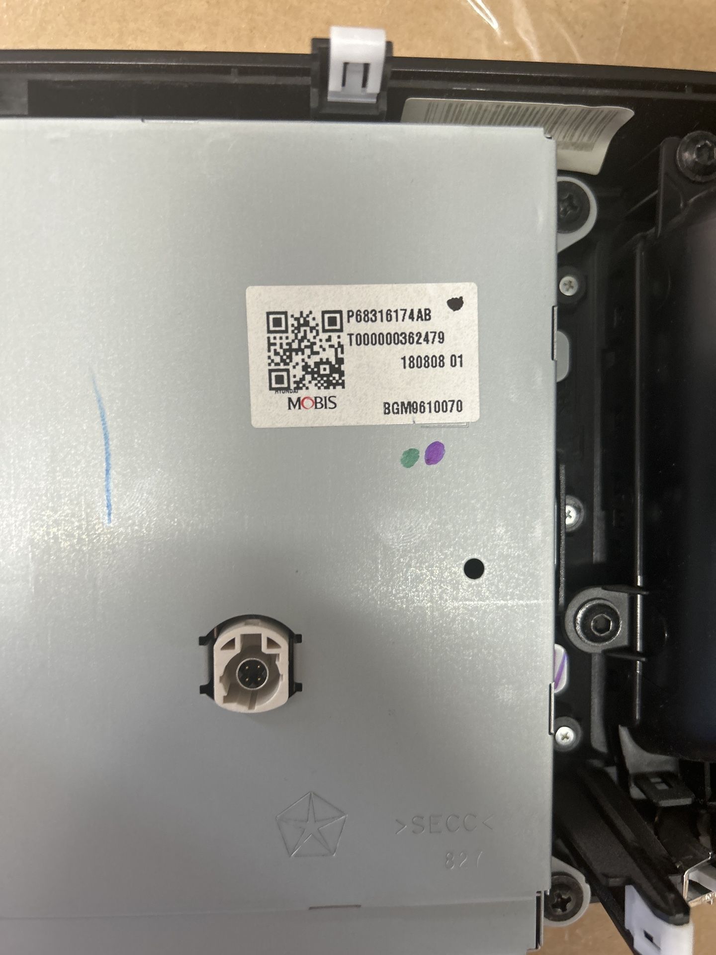 OEM Chrysler/Uconnect Radio Module – Part #P(contact info removed)4AB