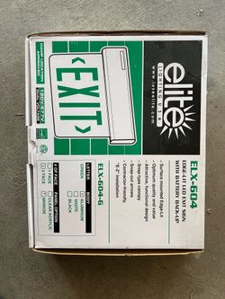 Elite ELX-604-G LED Exit Sign