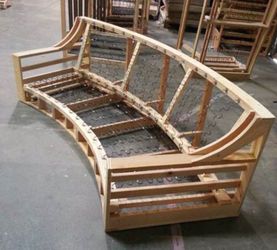 We built custom sofa frame