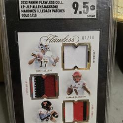 Patrick Mahomes Josh Allen Lamar Jackson Triple Patch 